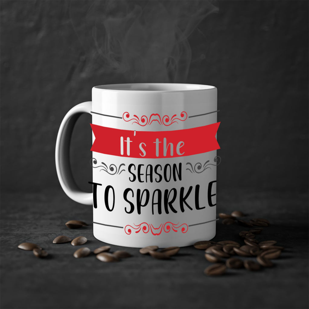 it s the season to sparkle style 371#- christmas-Mug / Coffee Cup