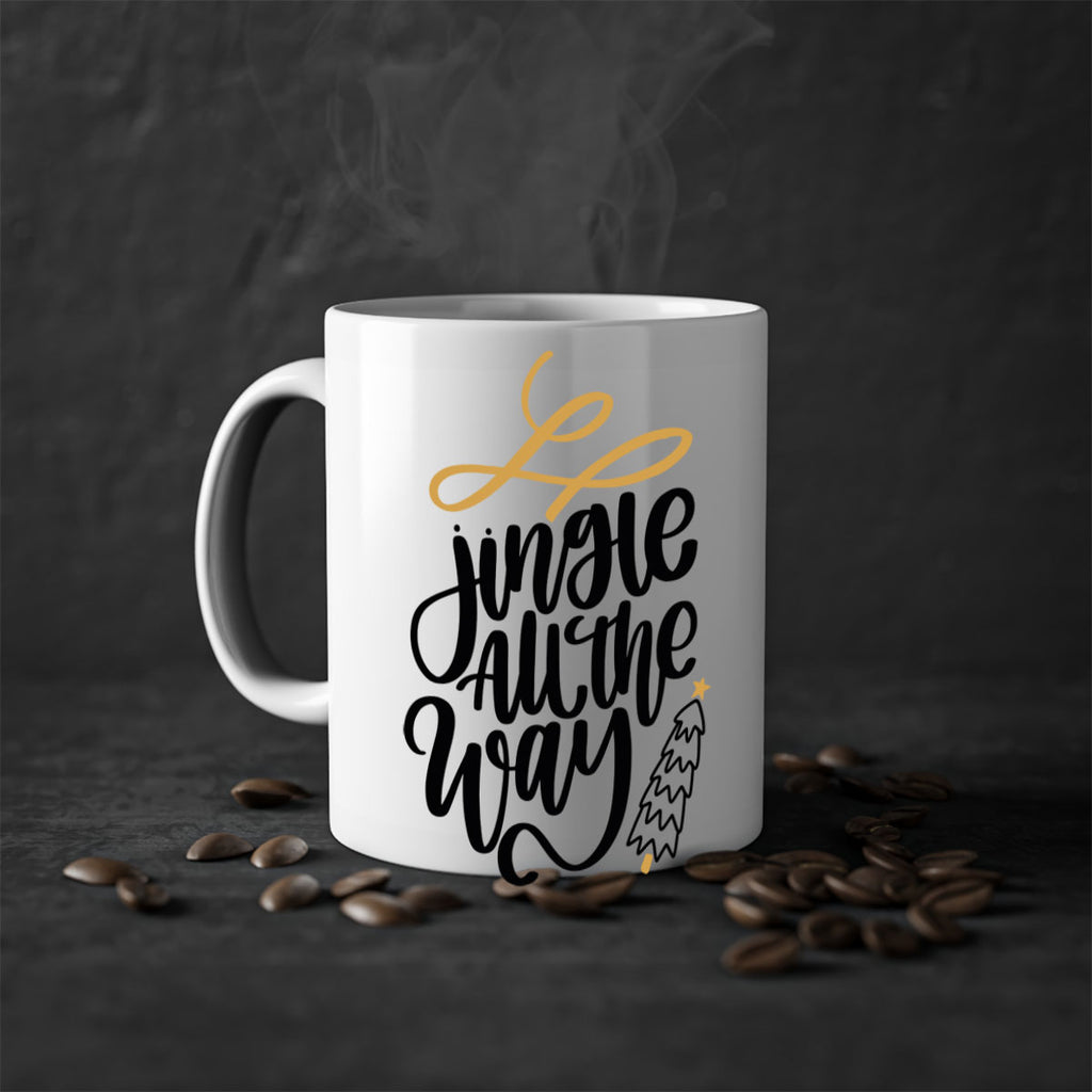 jingle all the way gold 114#- christmas-Mug / Coffee Cup