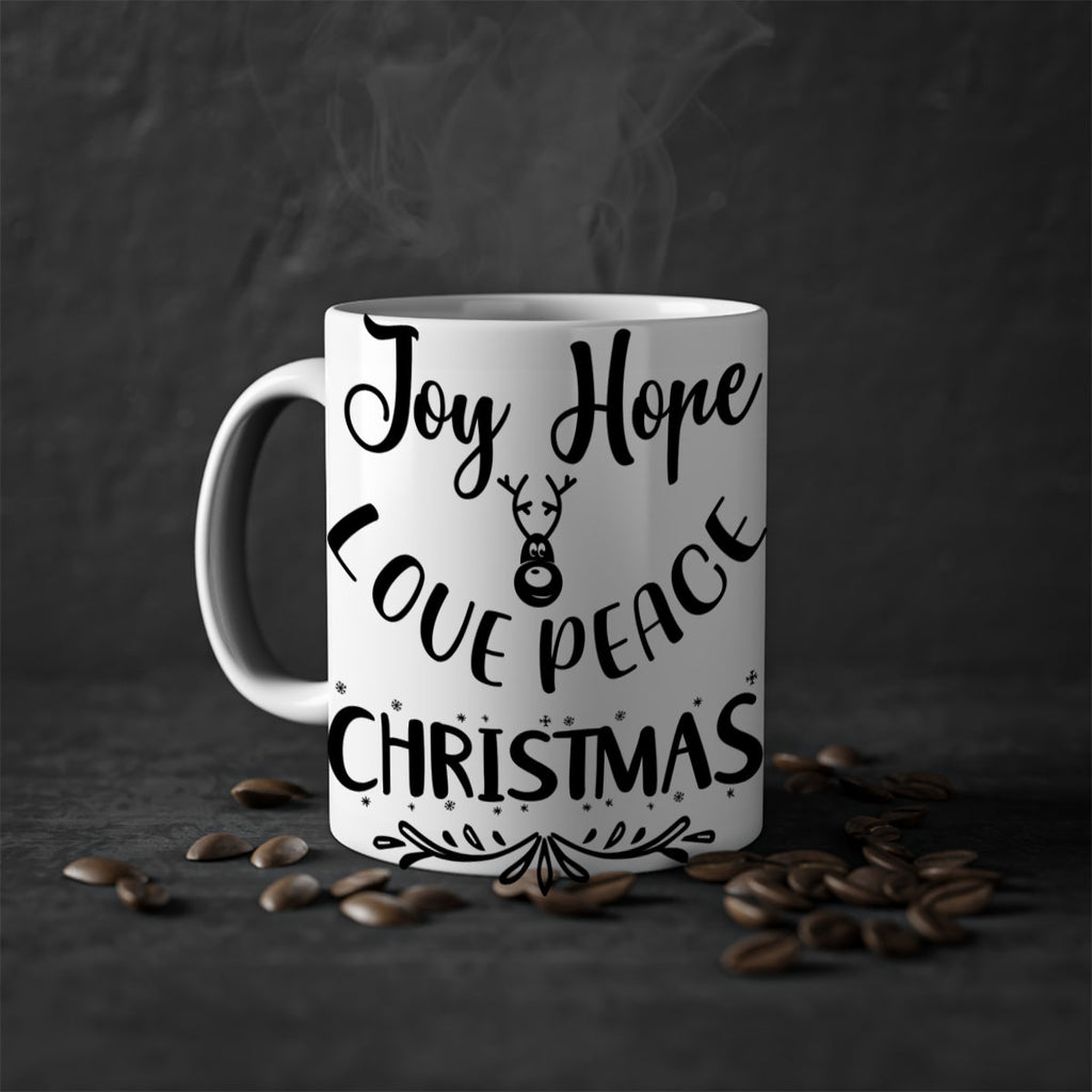 joy hope love peace christmas style 408#- christmas-Mug / Coffee Cup