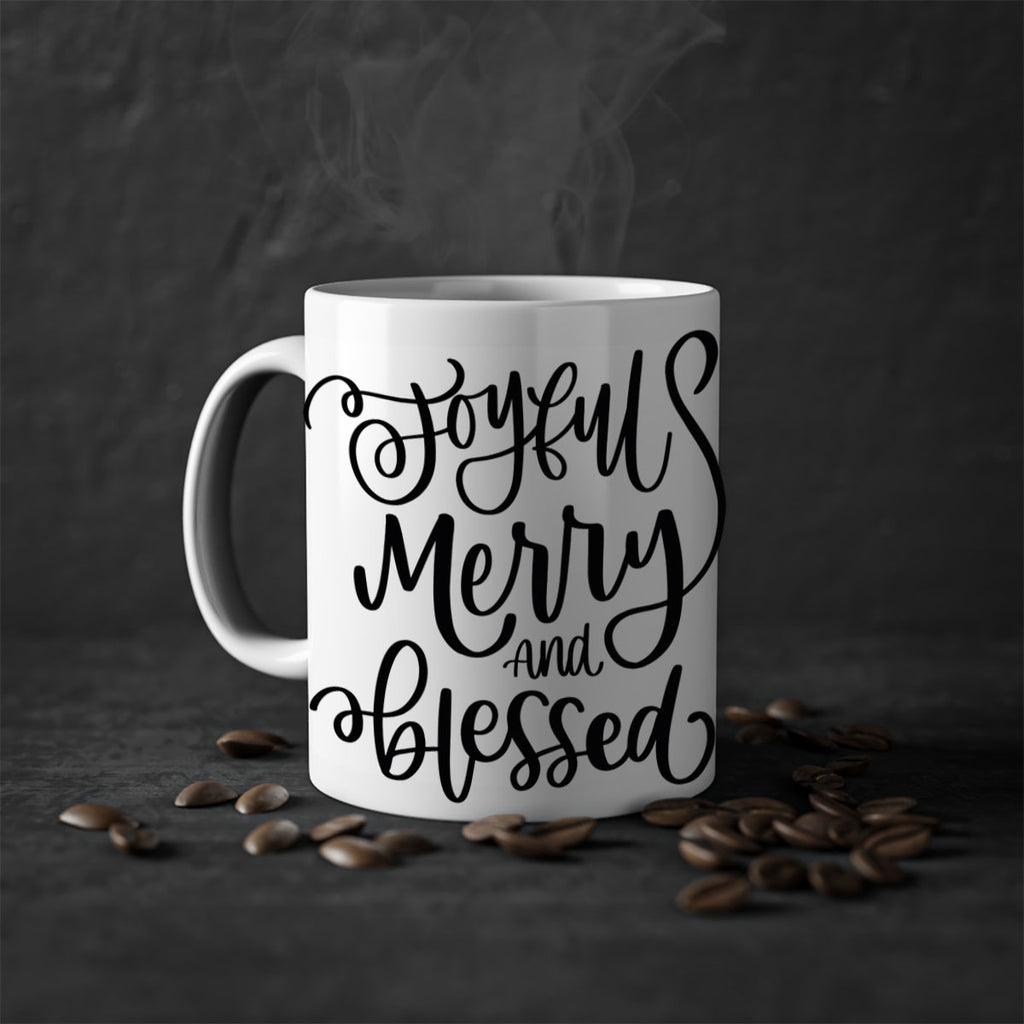 joyful merry and blessed 107#- christmas-Mug / Coffee Cup