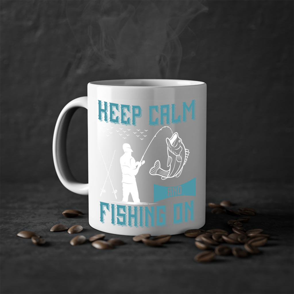 keep calm and fishing on 248#- fishing-Mug / Coffee Cup