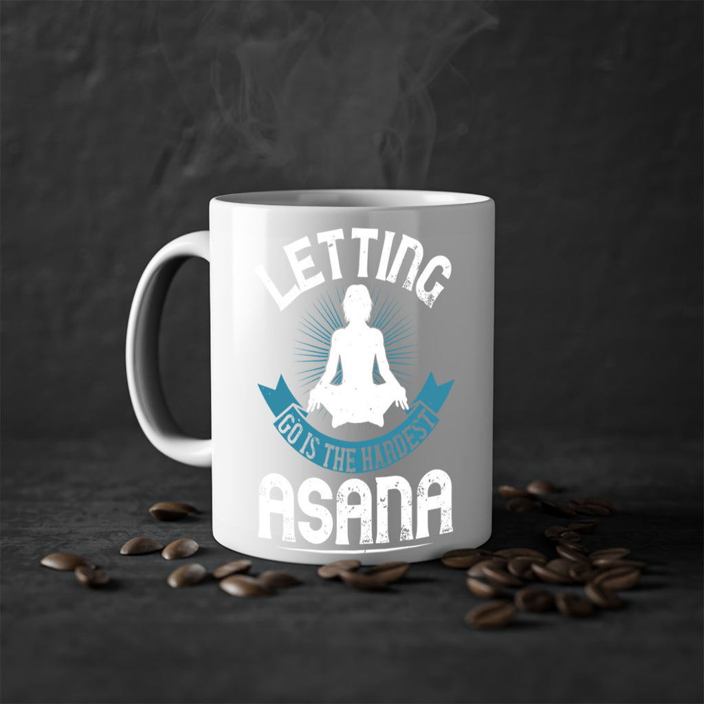 letting go is the hardest asana 74#- yoga-Mug / Coffee Cup