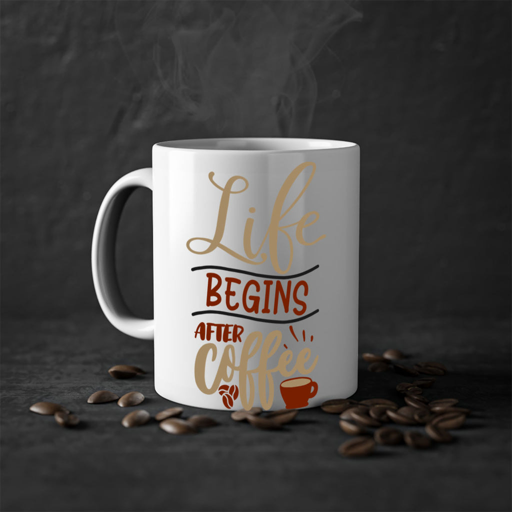 life begins after coffee 210#- coffee-Mug / Coffee Cup