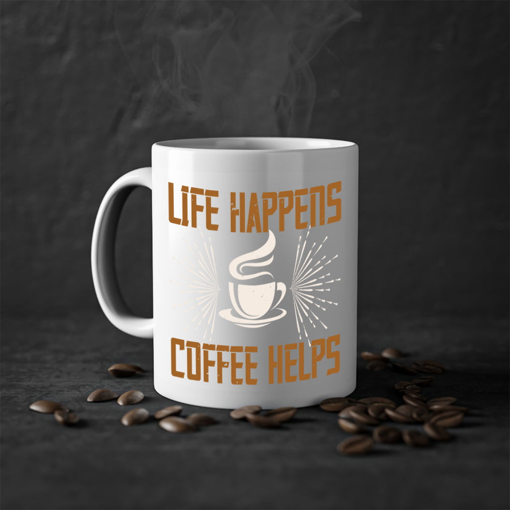 life happens coffee helps 238#- coffee-Mug / Coffee Cup