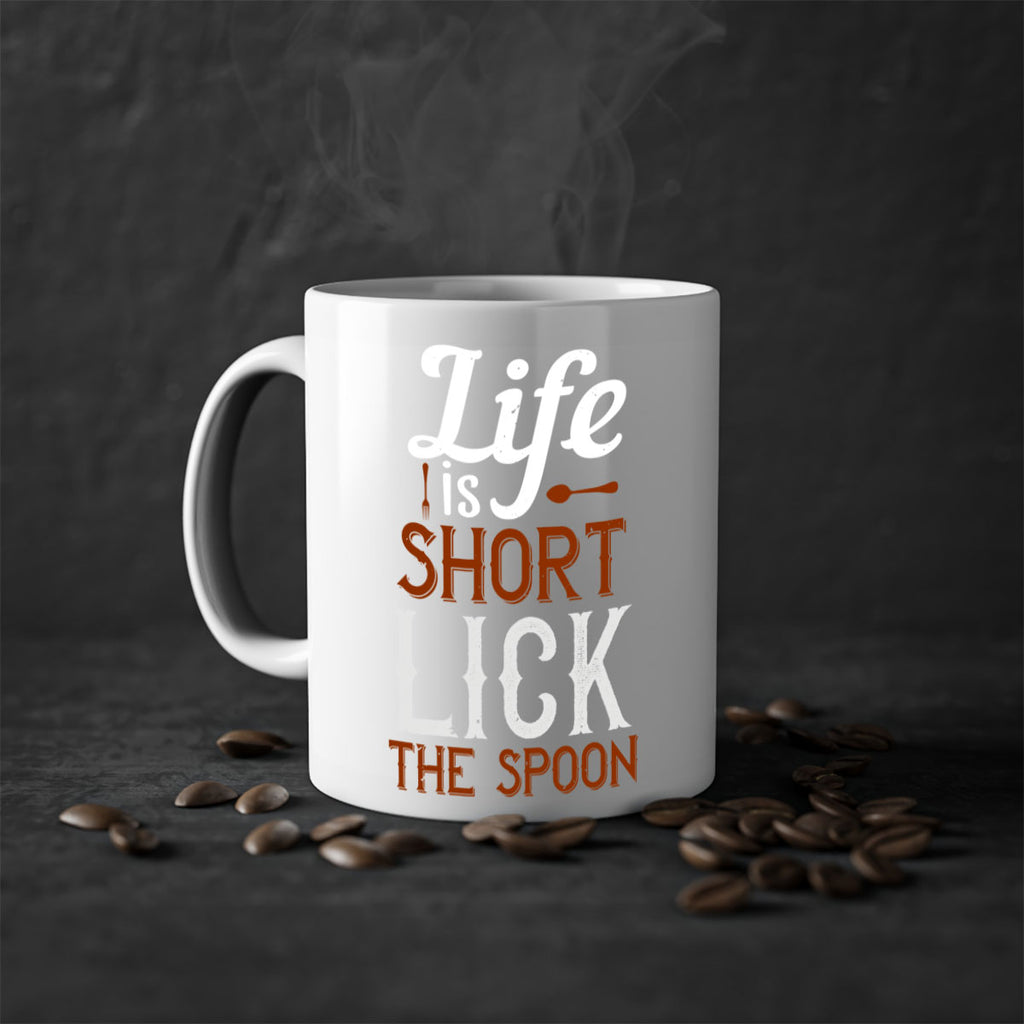 life is short lick the spoon 19#- cooking-Mug / Coffee Cup