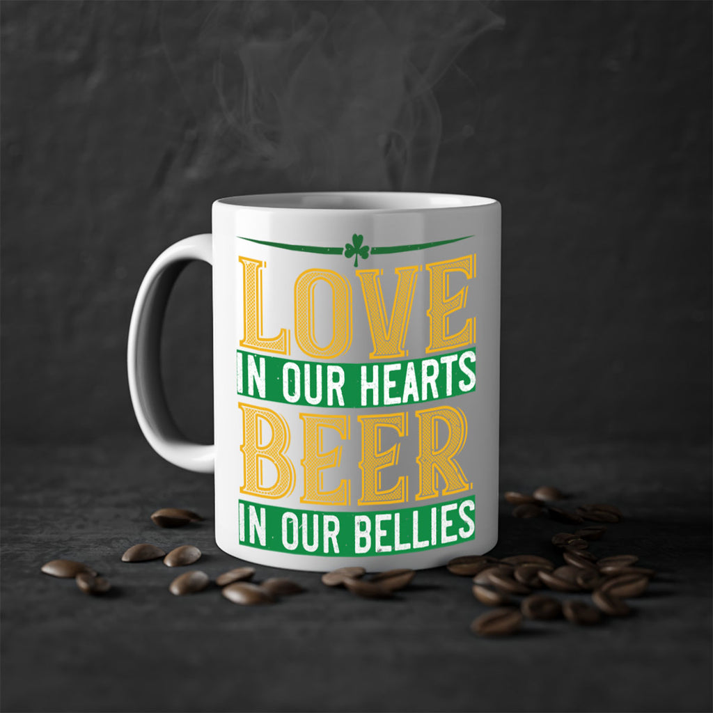 love in our hearts beer in our bellies Style 120#- St Patricks Day-Mug / Coffee Cup