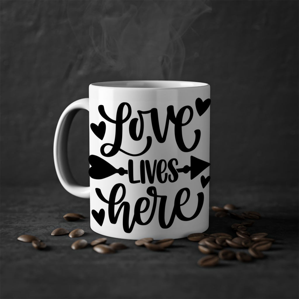 love lives here 7#- home-Mug / Coffee Cup