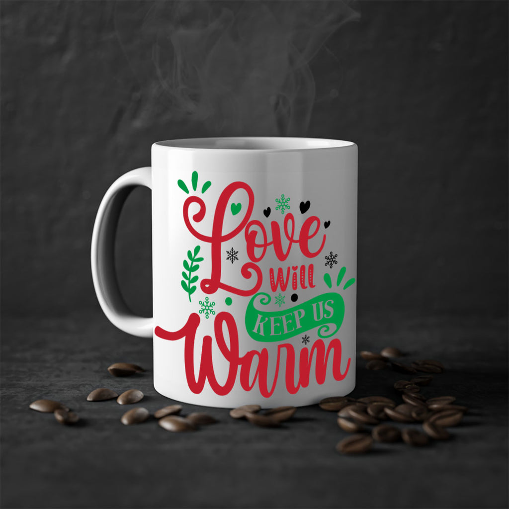 love will keep us warm style 445#- christmas-Mug / Coffee Cup