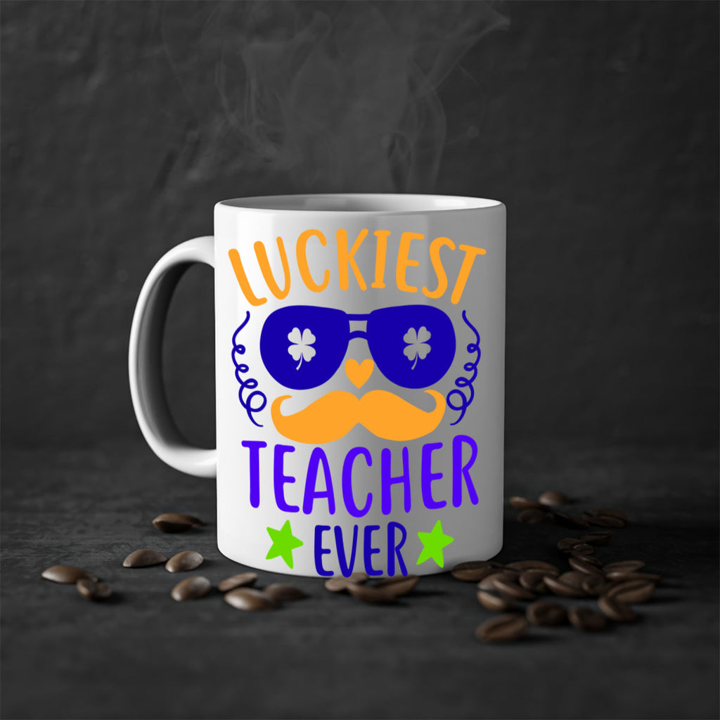 luckiest teacher ever 14#- mardi gras-Mug / Coffee Cup