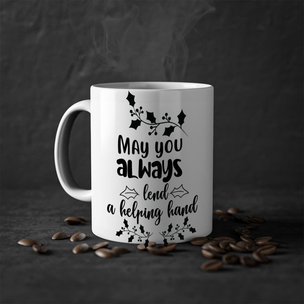 may you always lend a helping hand style 455#- christmas-Mug / Coffee Cup