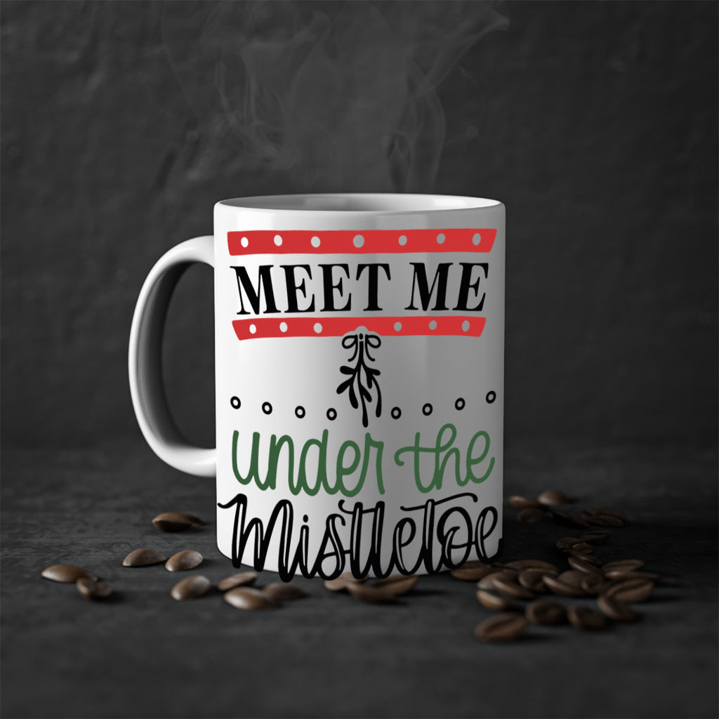 meet me under the mistletoe 98#- christmas-Mug / Coffee Cup