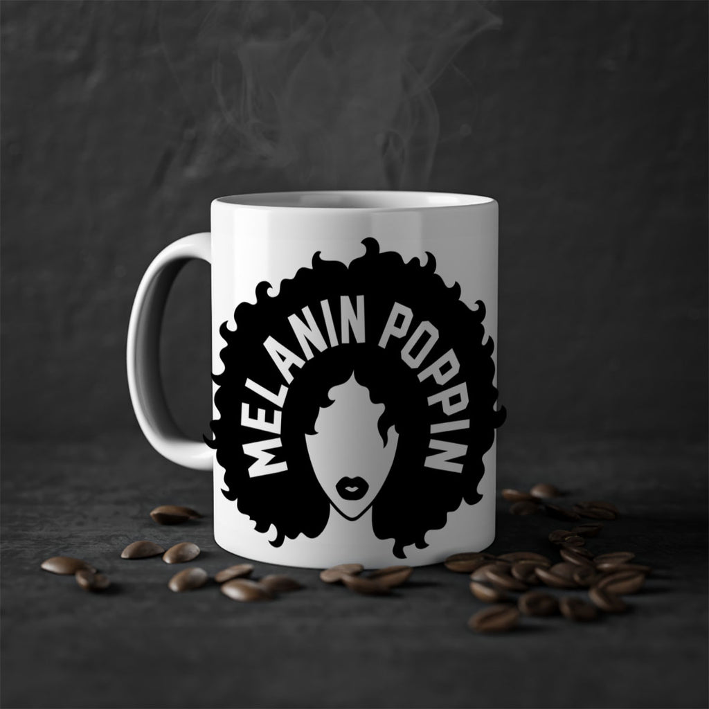 melanin poppin 85#- black words - phrases-Mug / Coffee Cup