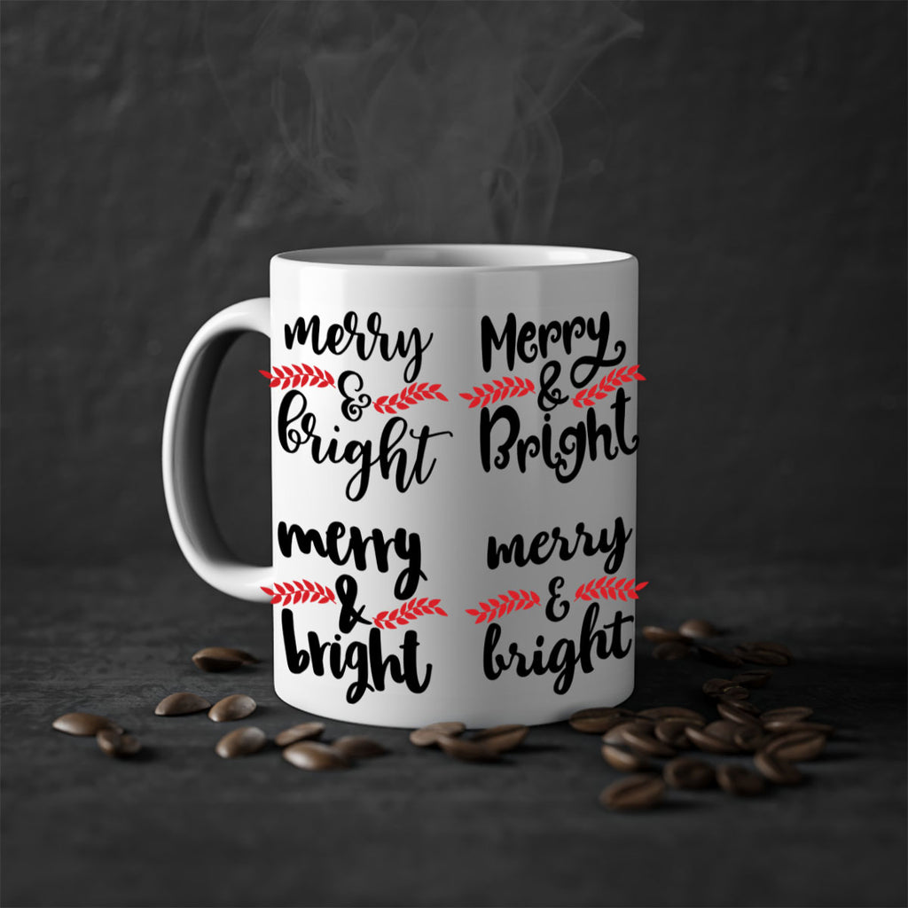 merry & bright style 465#- christmas-Mug / Coffee Cup