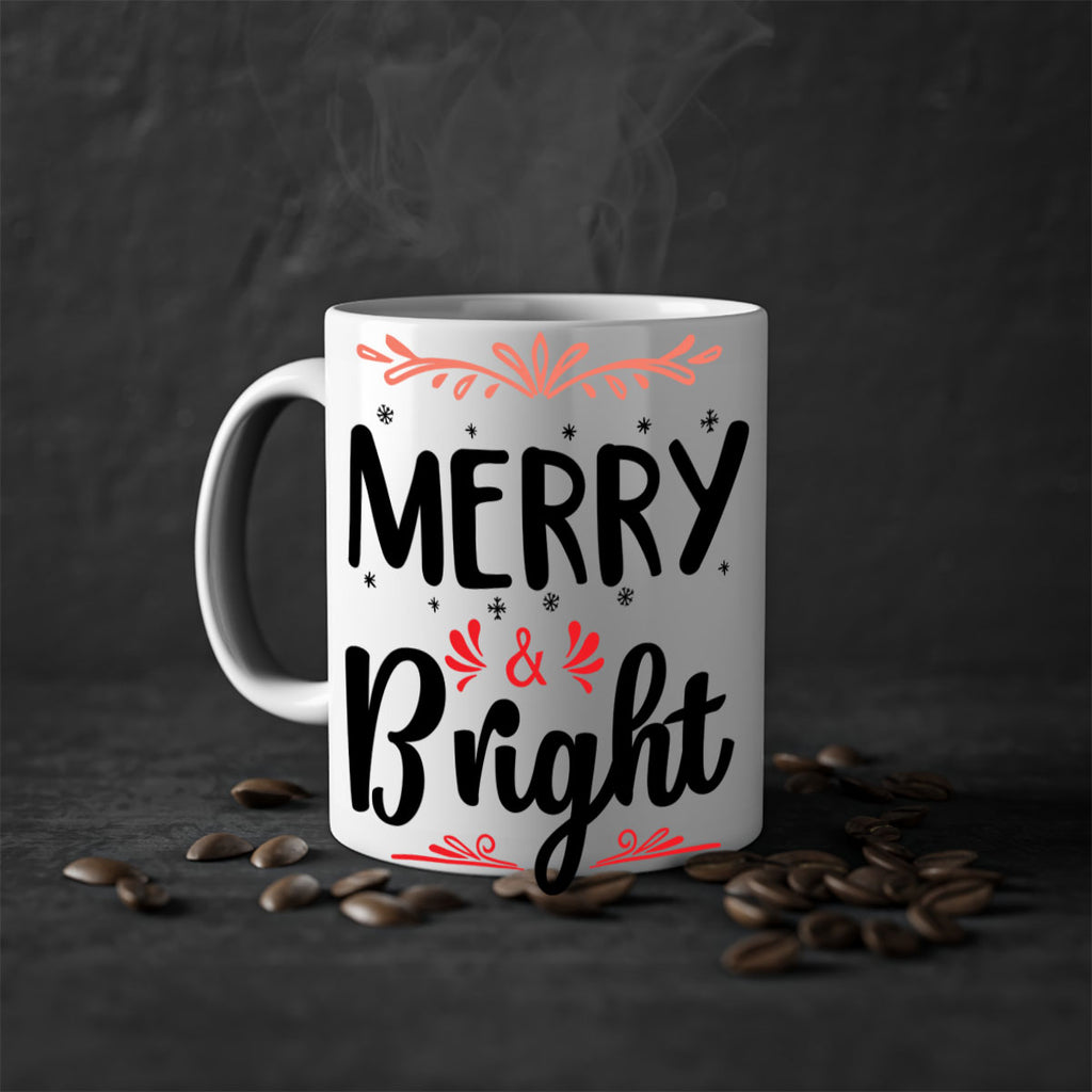 merry & bright style 467#- christmas-Mug / Coffee Cup