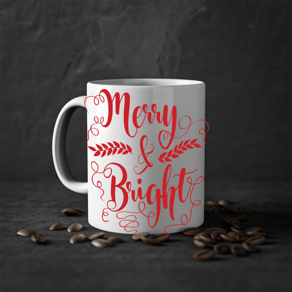 merry & bright style 468#- christmas-Mug / Coffee Cup