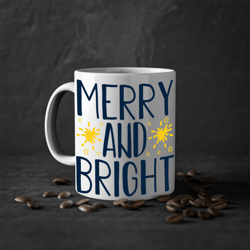 merry and bright 226#- christmas-Mug / Coffee Cup