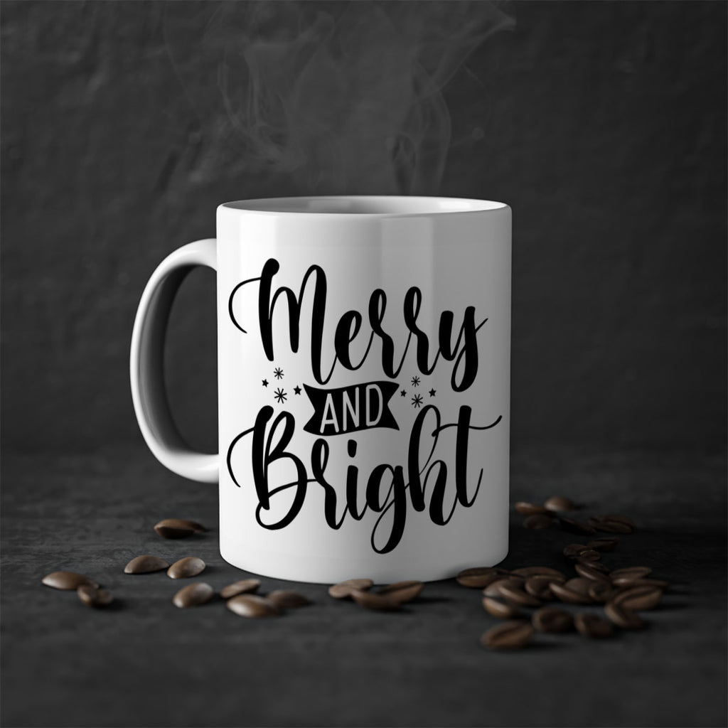 merry and bright style 470#- christmas-Mug / Coffee Cup