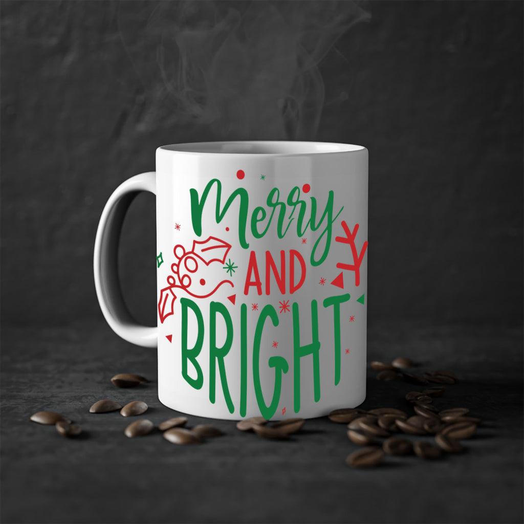 merry and bright style 471#- christmas-Mug / Coffee Cup