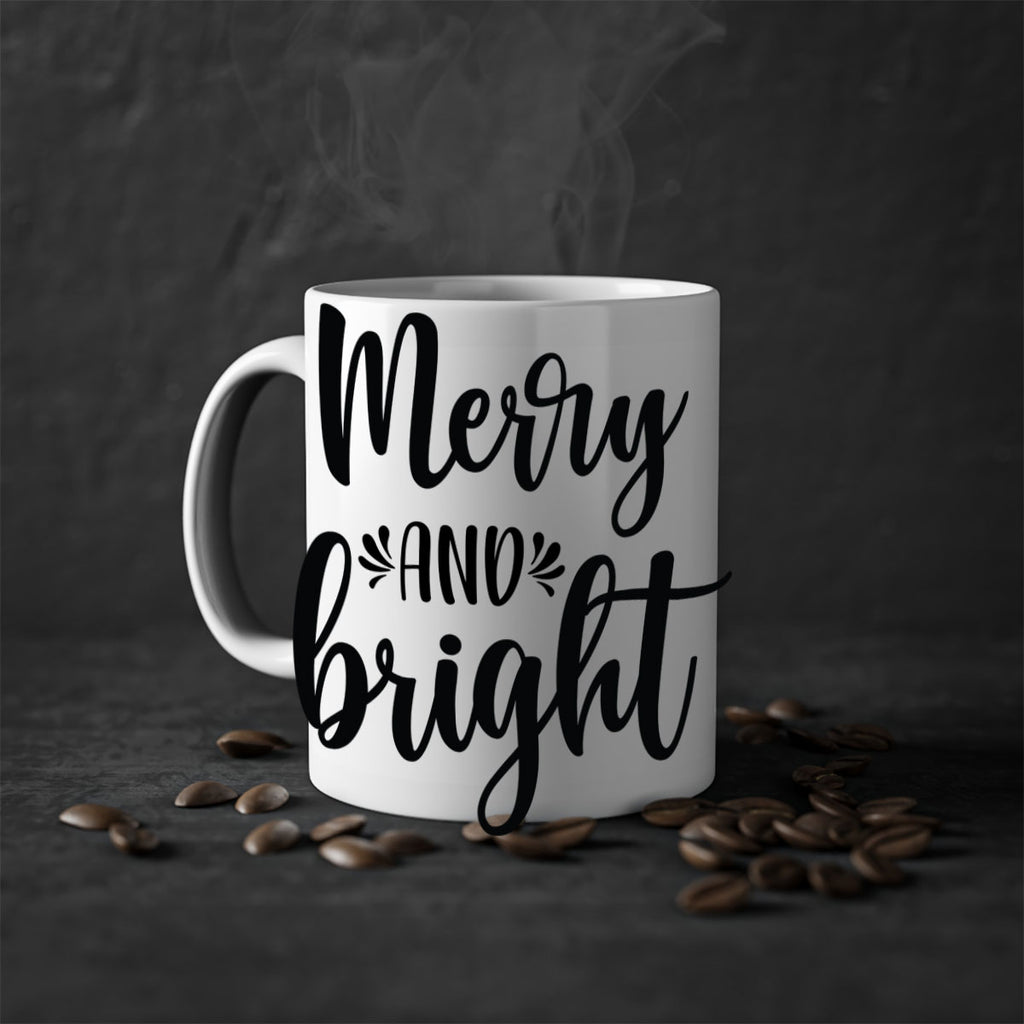 merry and bright style 472#- christmas-Mug / Coffee Cup