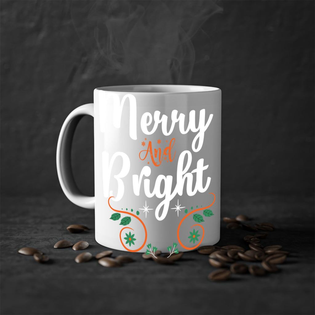 merry and bright style 473#- christmas-Mug / Coffee Cup