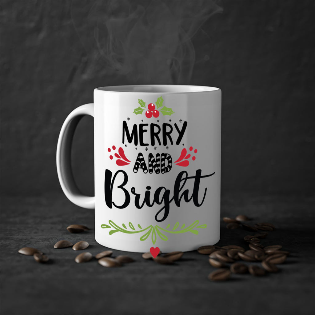 merry and bright style 474#- christmas-Mug / Coffee Cup