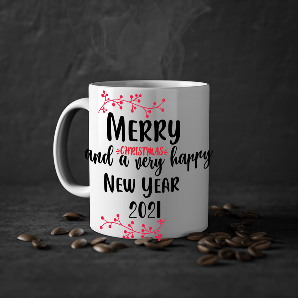 merry christmas and a very happy new year . style 489#- christmas-Mug / Coffee Cup