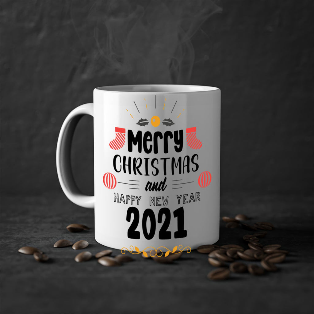 merry christmas and a very happy new year style 486#- christmas-Mug / Coffee Cup