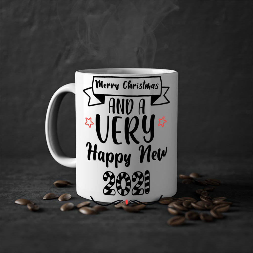 merry christmas and a very happy new year style 491#- christmas-Mug / Coffee Cup