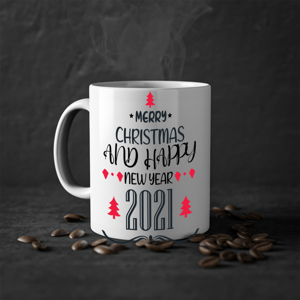 merry christmas and happy new year style 495#- christmas-Mug / Coffee Cup