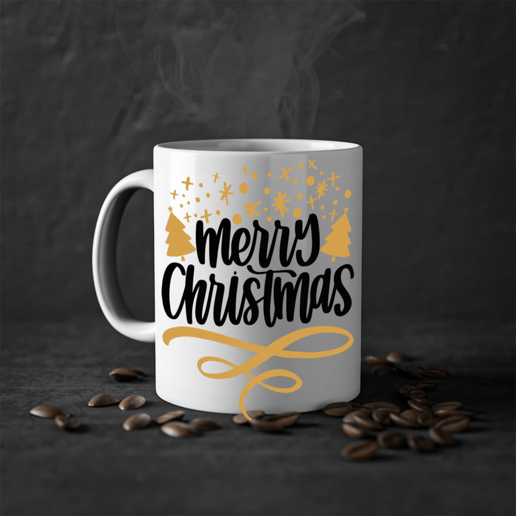 merry christmas gold 84#- christmas-Mug / Coffee Cup