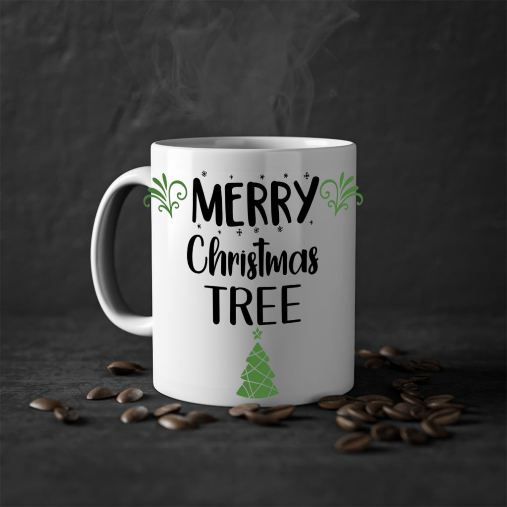 merry christmas tree style 504#- christmas-Mug / Coffee Cup