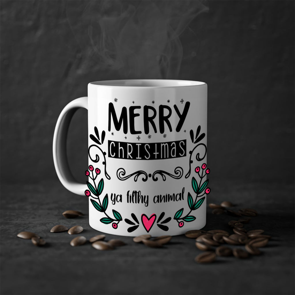 merry christmas ya filthy animal style 505#- christmas-Mug / Coffee Cup