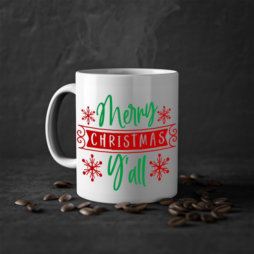 merry christmas yall style 507#- christmas-Mug / Coffee Cup