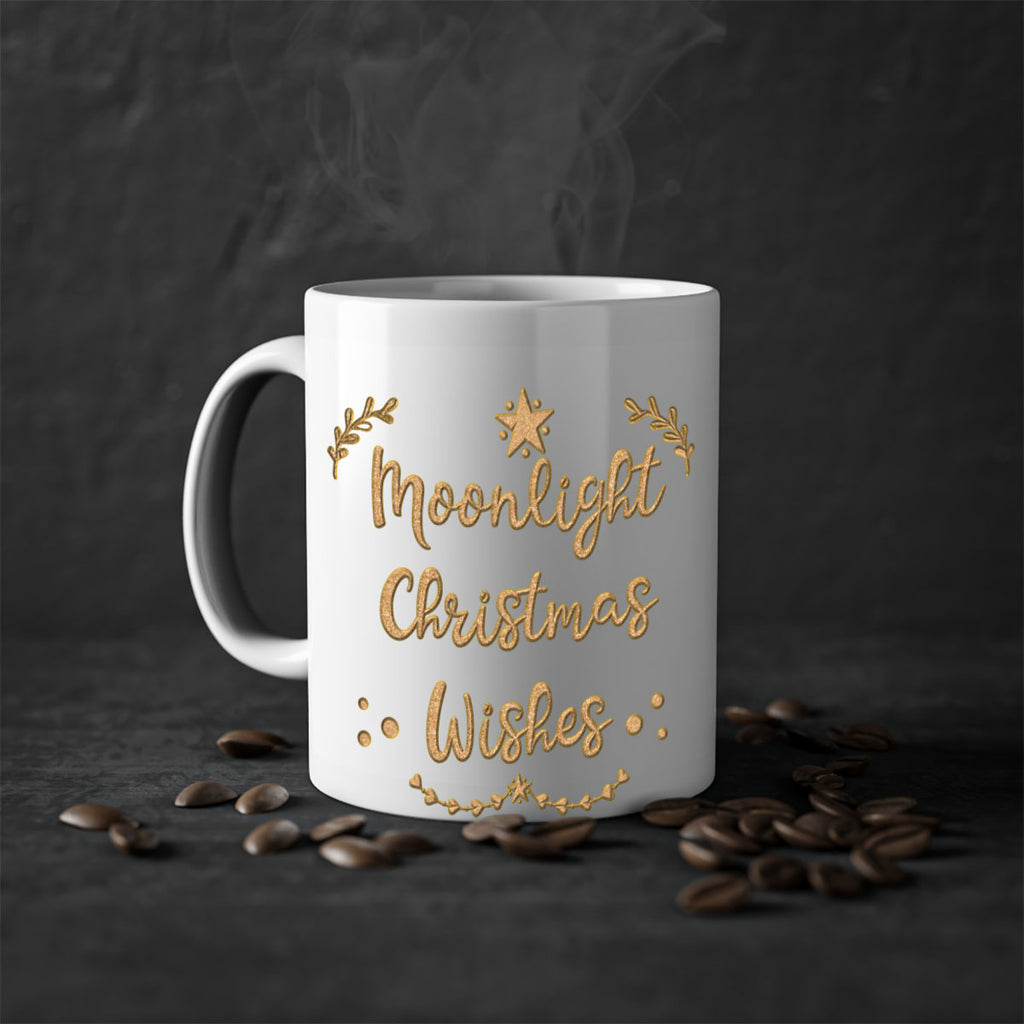 moonlight christmas wishes gold 457#- christmas-Mug / Coffee Cup