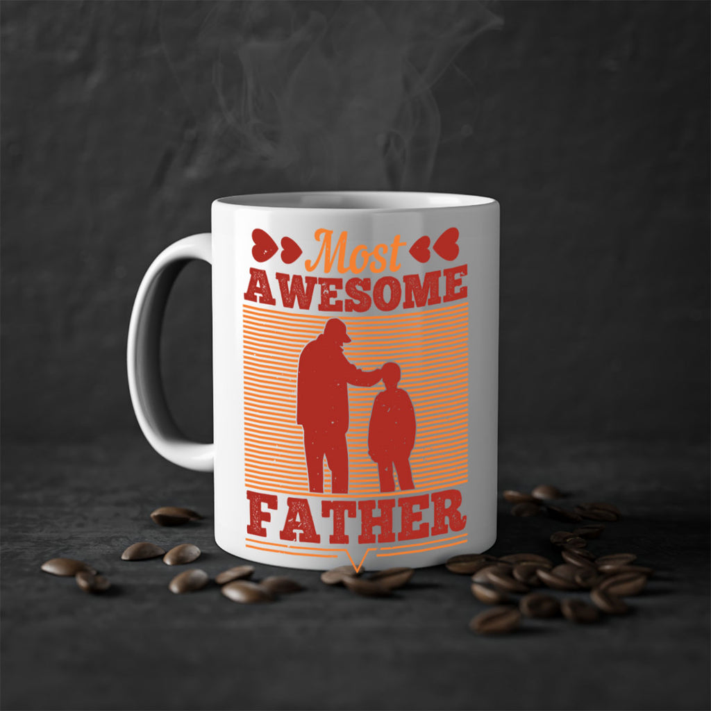 most awesome father 186#- fathers day-Mug / Coffee Cup