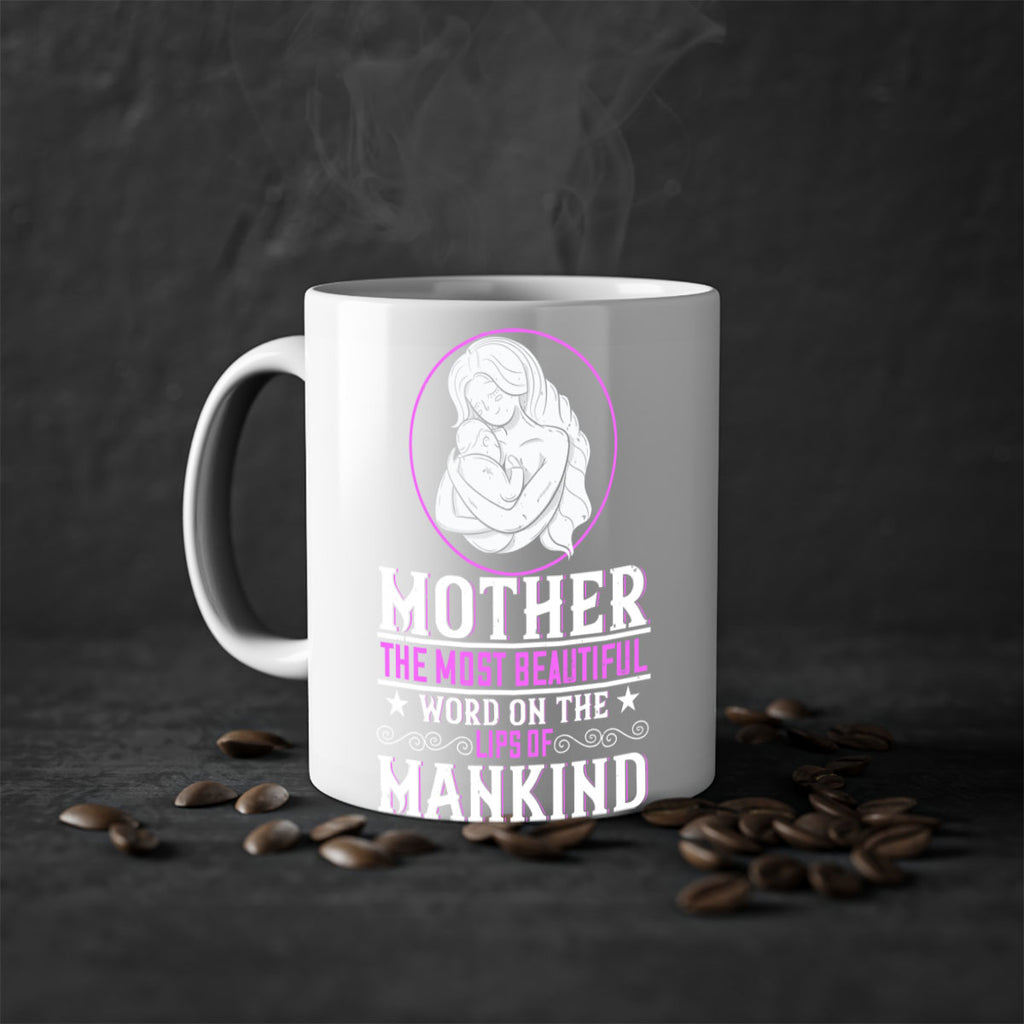 mother the most beautiful word on the lips of mankind 102#- mom-Mug / Coffee Cup