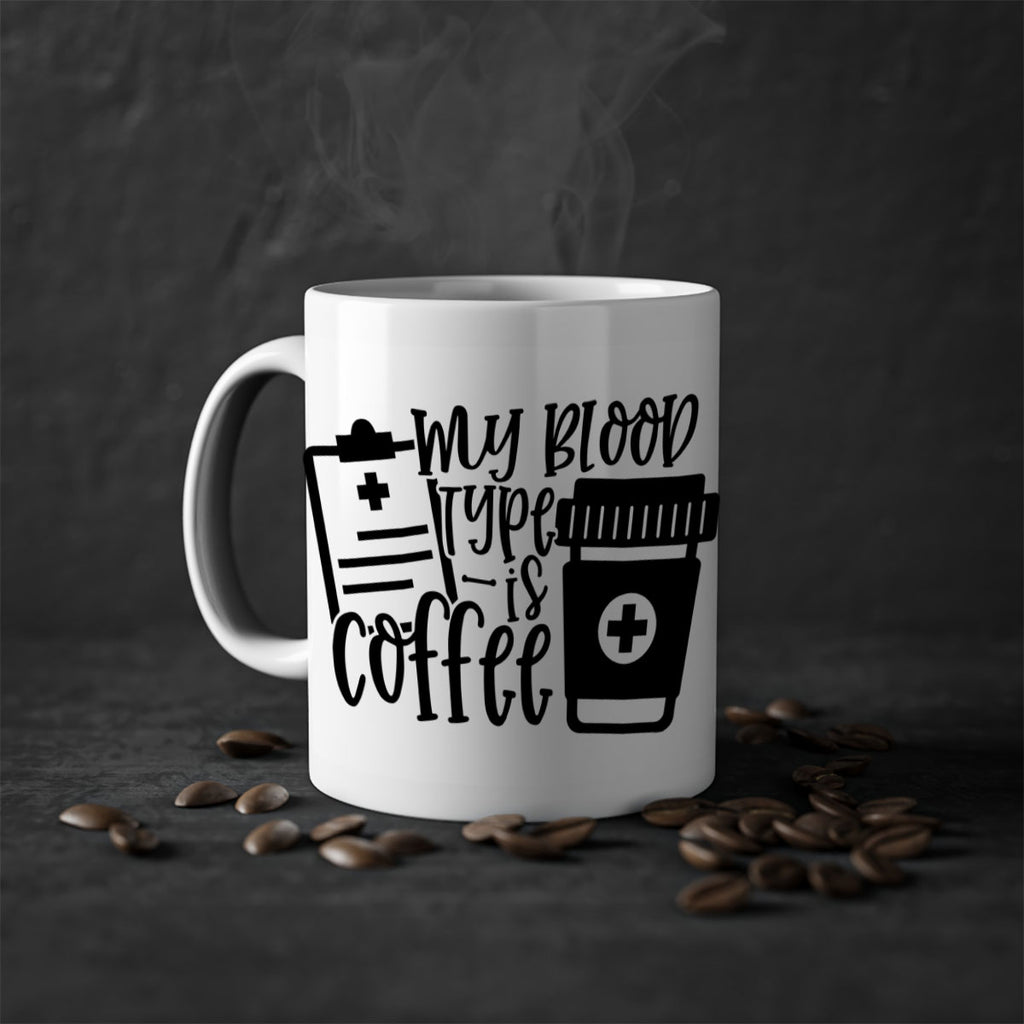 my blood type is coffee 60#- coffee-Mug / Coffee Cup