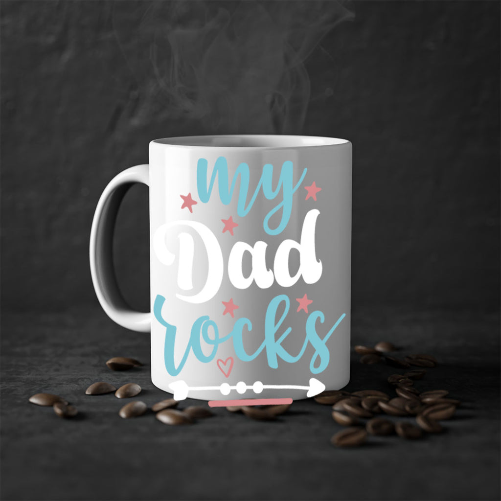 my dad rocks 82#- fathers day-Mug / Coffee Cup