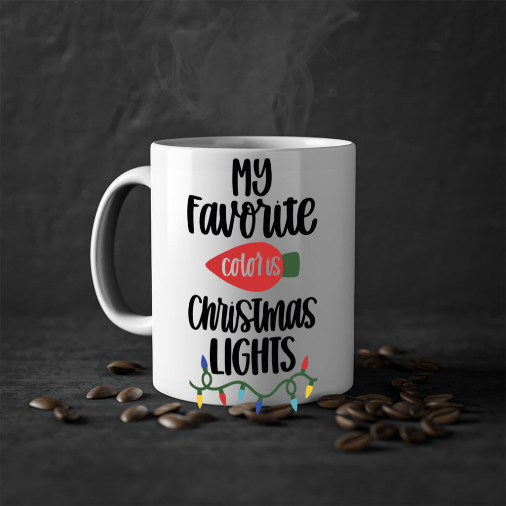 my favorite color is christmas lights 79#- christmas-Mug / Coffee Cup