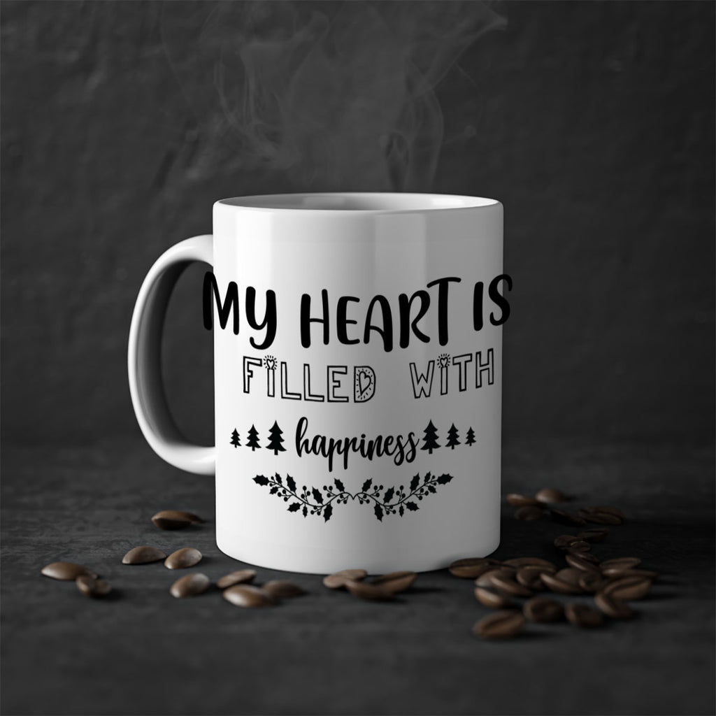 my heart is filled with happiness style 528#- christmas-Mug / Coffee Cup