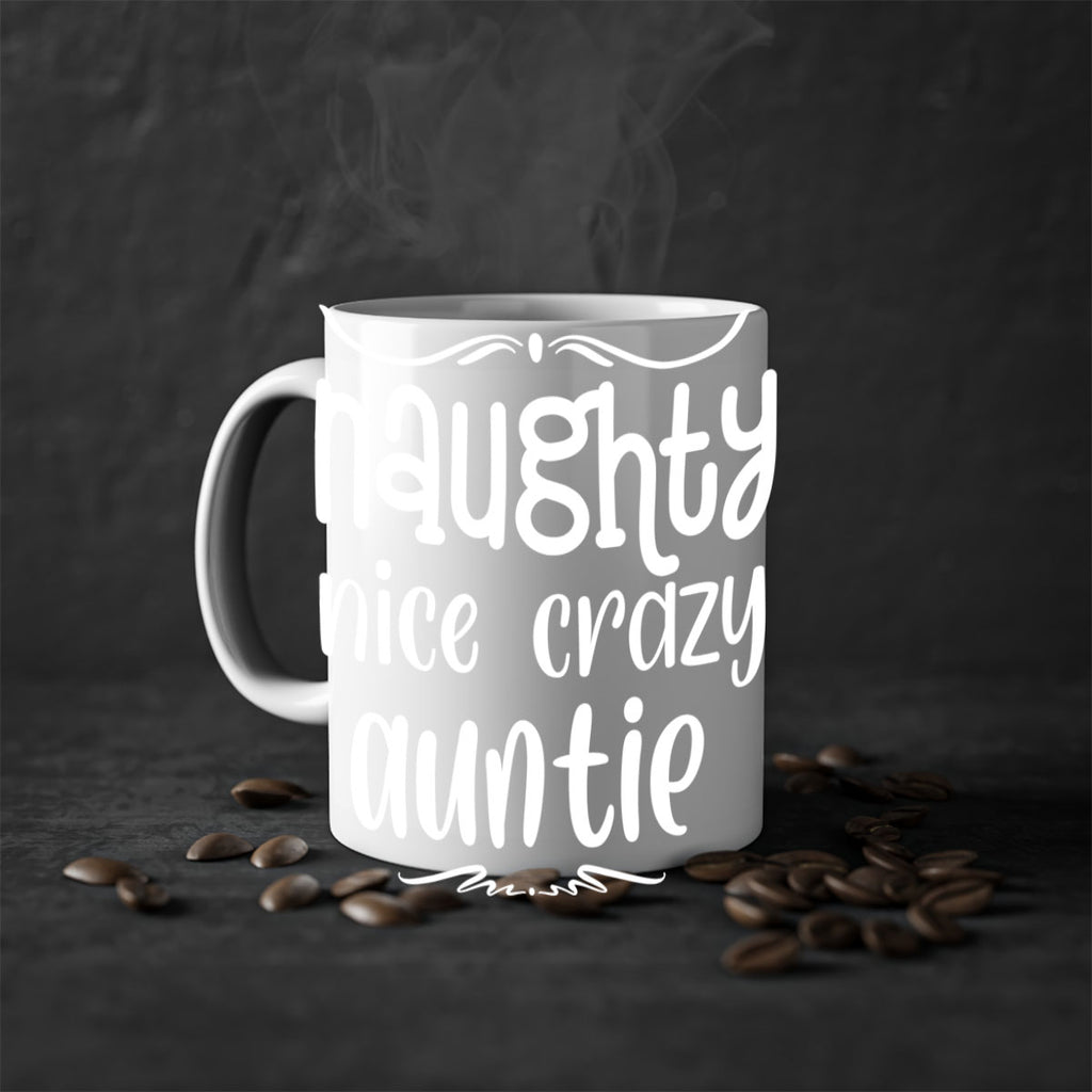 naughty nice crazy auntie style 532#- christmas-Mug / Coffee Cup