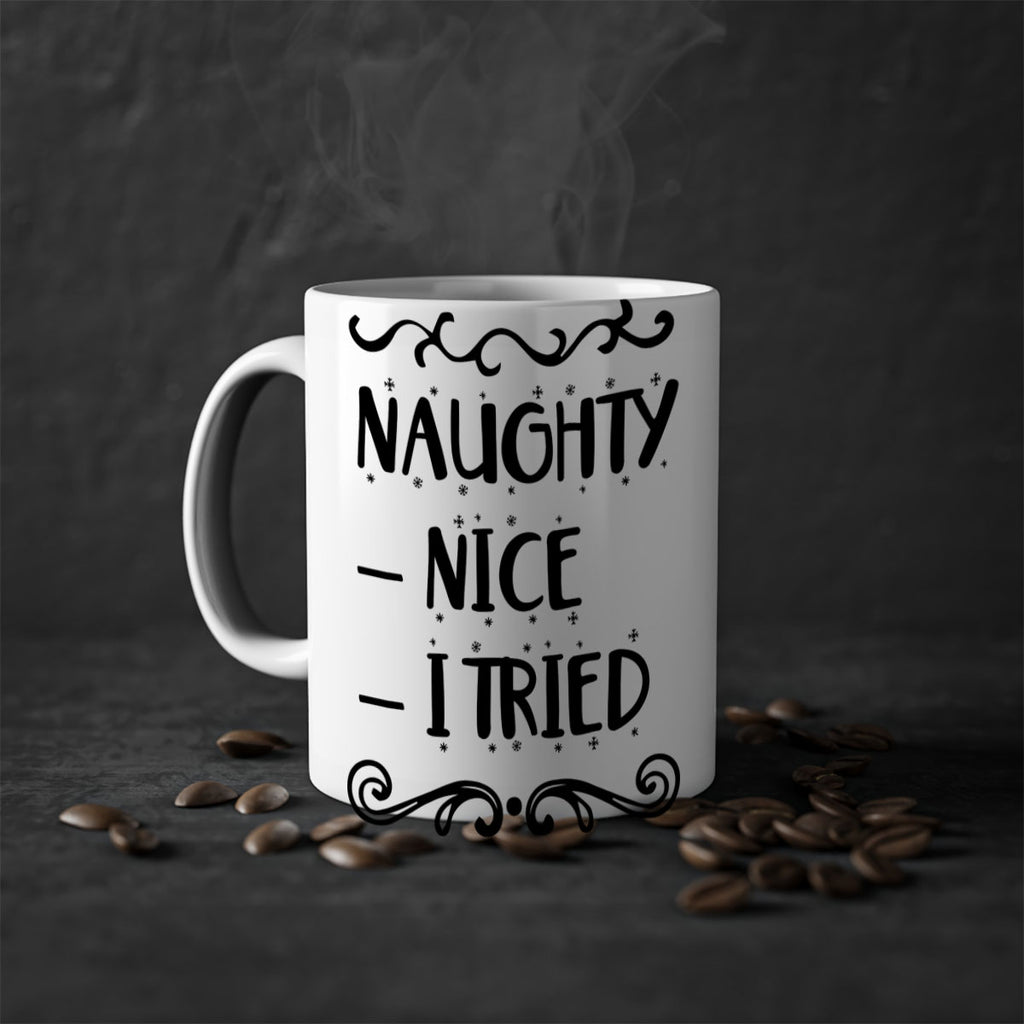 naughty nice i tried style 534#- christmas-Mug / Coffee Cup