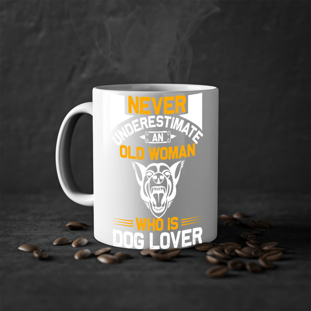 never underestimate an old woman who is dog lover Style 6524#- Dog-Mug / Coffee Cup