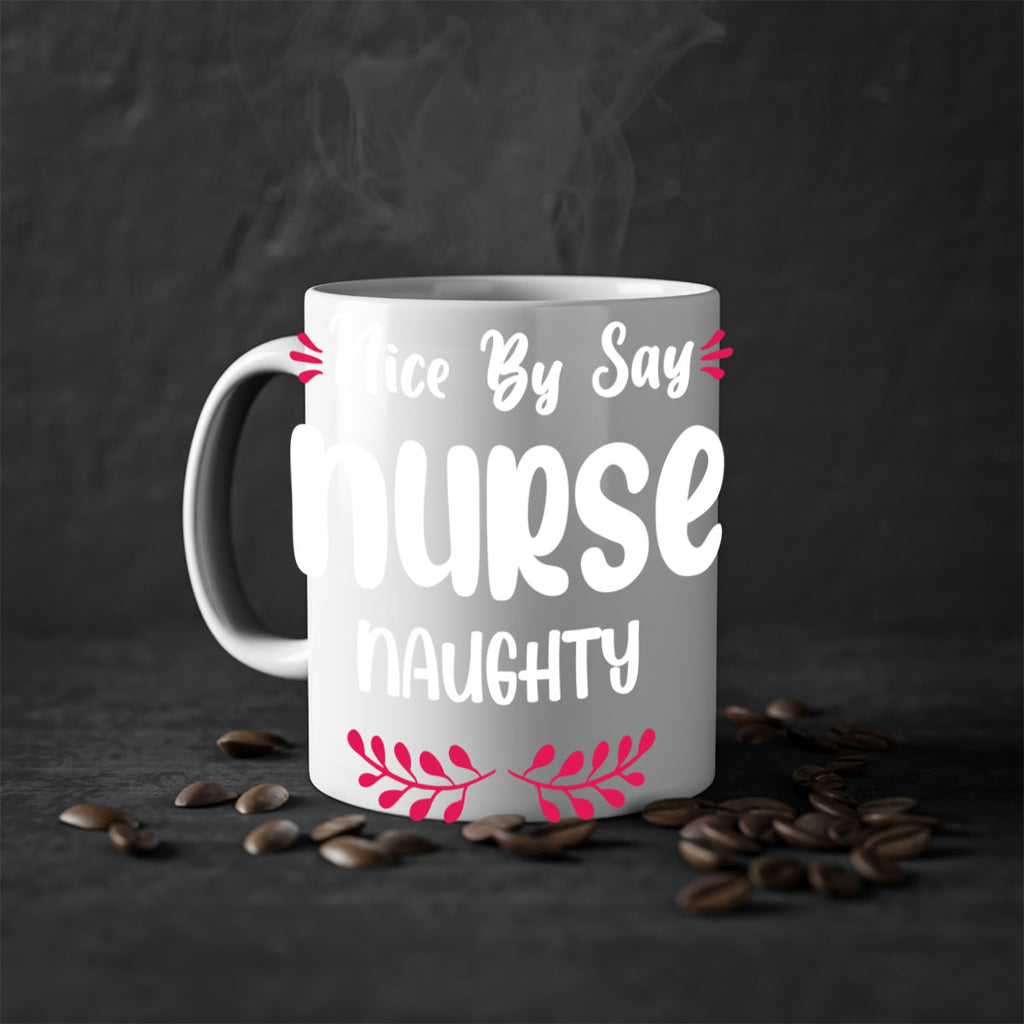 nice by say nurse naughty style 539#- christmas-Mug / Coffee Cup