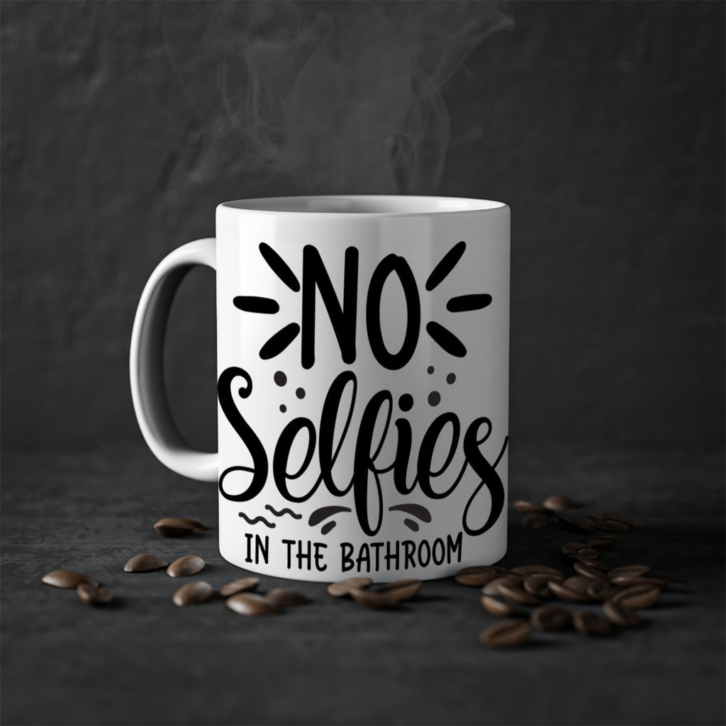 no selfies in the bathroom 64#- bathroom-Mug / Coffee Cup