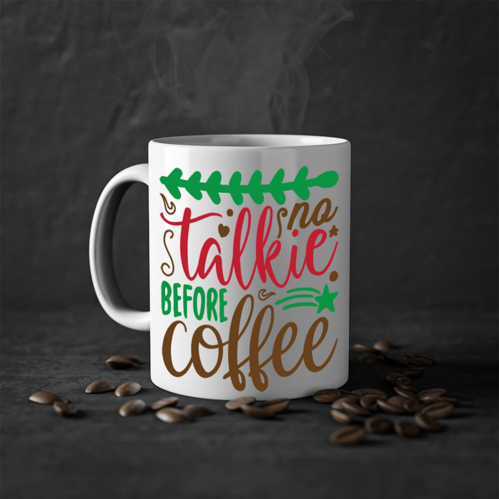 no talkie before coffee 219#- christmas-Mug / Coffee Cup