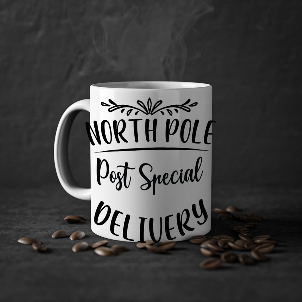 north pole post special delivery style 545#- christmas-Mug / Coffee Cup