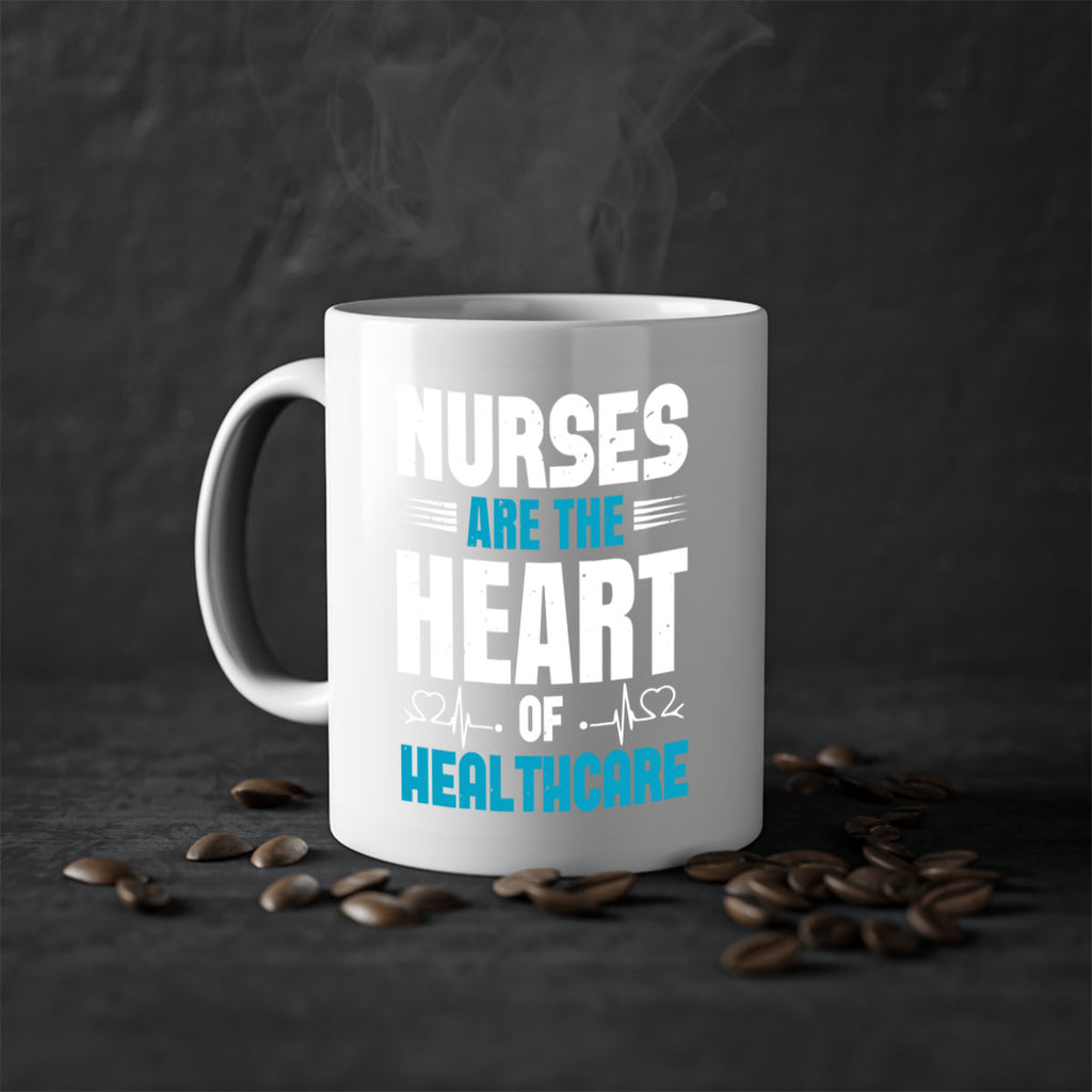 nurse are are heart healthcare Style 287#- nurse-Mug / Coffee Cup