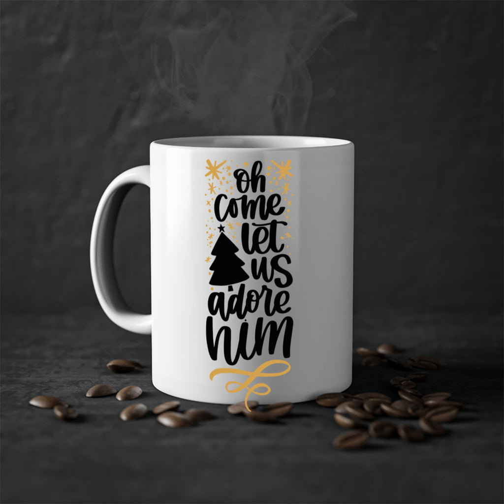 oh come let us adore him gold 72#- christmas-Mug / Coffee Cup