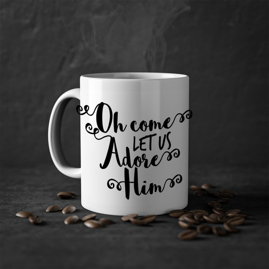 oh come let us adore him style 552#- christmas-Mug / Coffee Cup